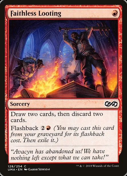Faithless Looting, Magic card UMA 128 — Ultimate Masters set