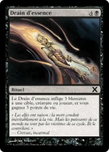 Drain d'essence, carte Magic 10E 141 — extension Dixième édition