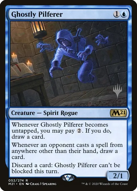 Ghostly Pilferer, Magic card PM21 52p — Core Set 2021 Promos set