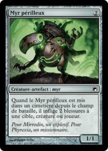 Myr périlleux, carte Magic SOM 192 — extension Cicatrices de Mirrodin