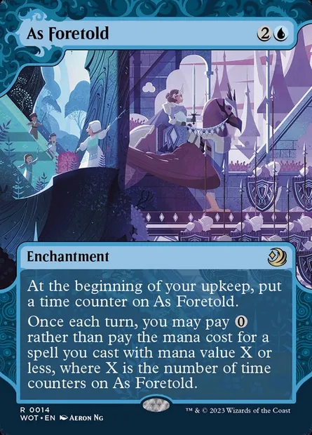 As Foretold, Magic card WOT 14 — Wilds of Eldraine: Enchanting Tales set