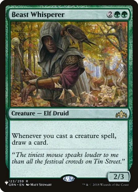 Beast Whisperer, Magic card PLST GRN-123 — The List set