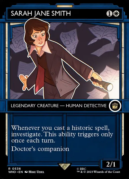 Sarah Jane Smith, carte Magic WHO 536 — extension Doctor Who