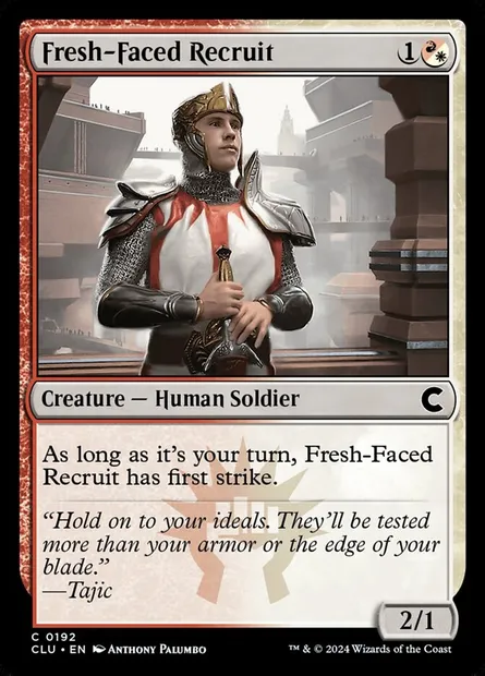 Fresh-Faced Recruit, Magic card CLU 192 — Ravnica: Clue Edition set