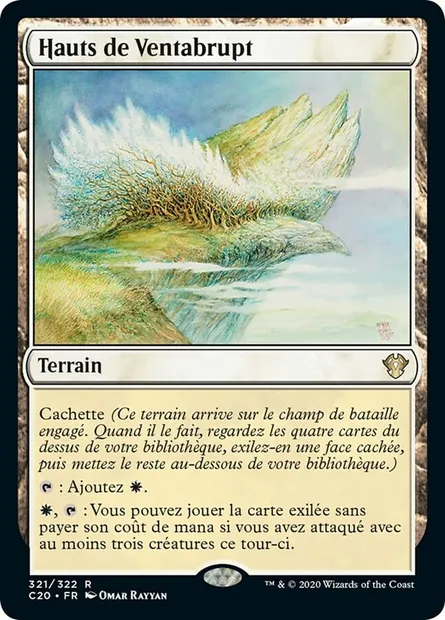 Hauts de Ventabrupt, carte Magic C20 321 — extension Commander 2020