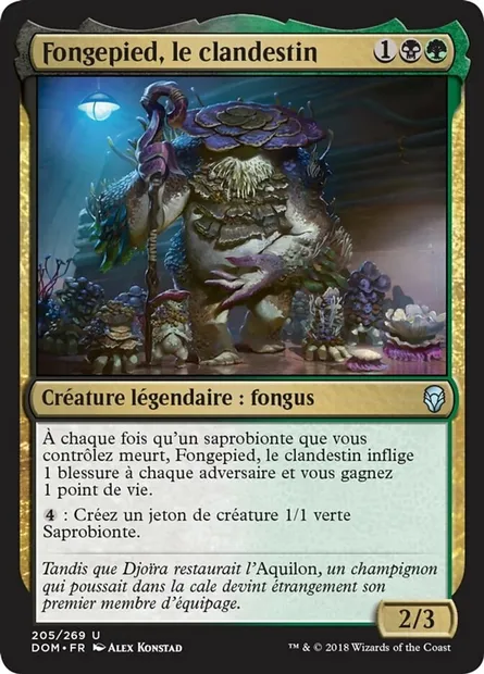 Fongepied, le clandestin, carte Magic DOM 205 — extension Dominaria