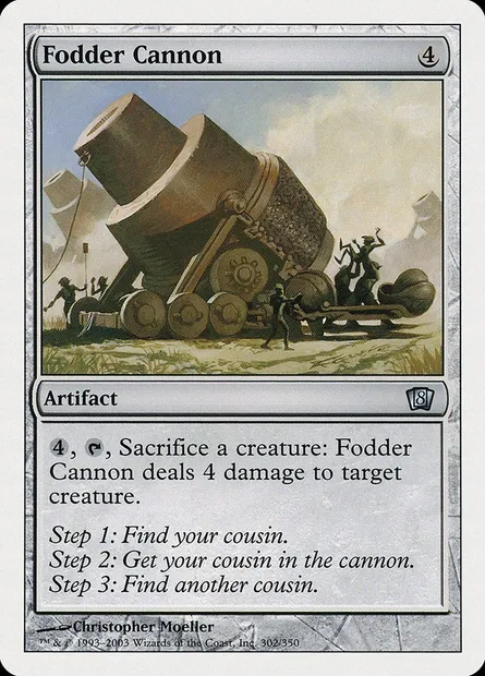 Fodder Cannon, Magic card 8ED 302 — Eighth Edition set