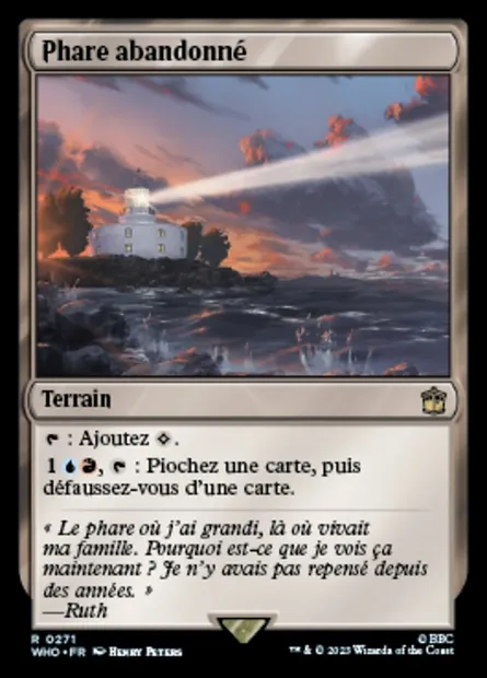 Phare abandonné, carte Magic WHO 271 — extension Doctor Who