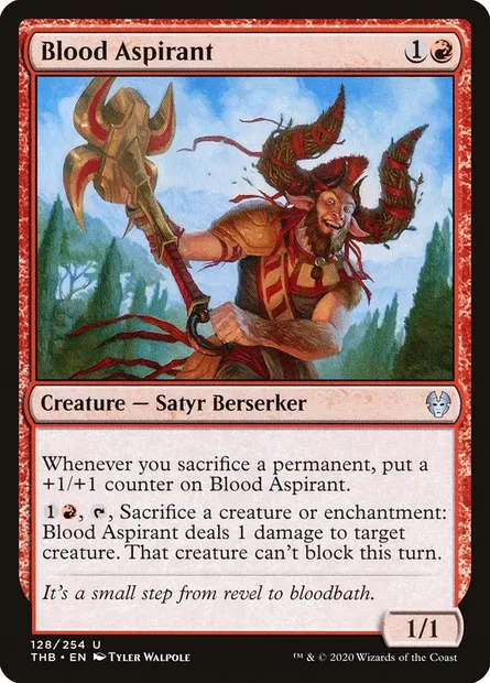 Blood Aspirant, Magic card THB 128 — Theros Beyond Death set