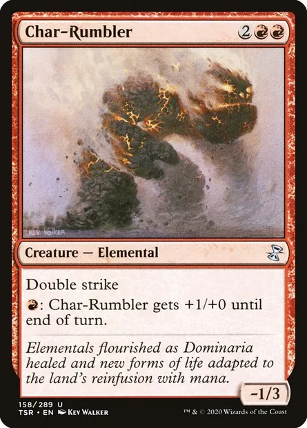 Char-Rumbler, Magic card TSR 158 — Time Spiral Remastered set