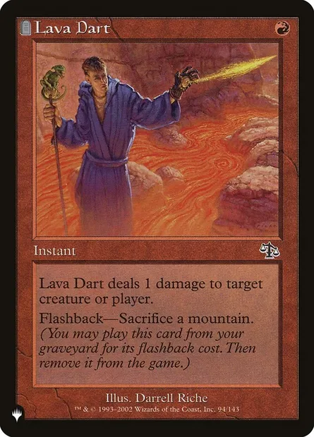 Lava Dart, Magic card PLST JUD-94 — The List set