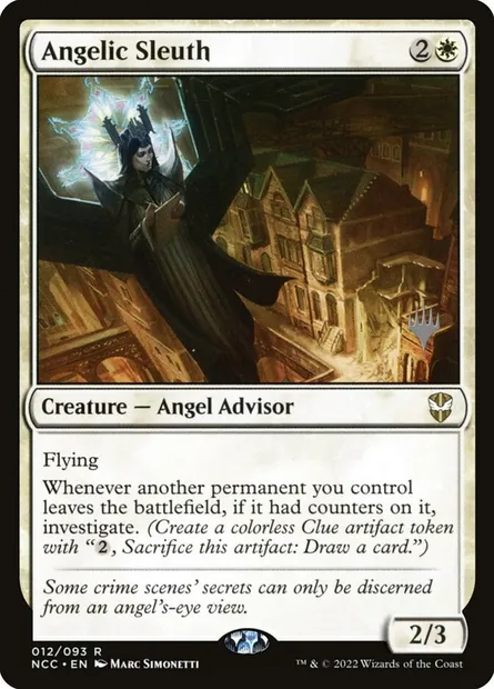 Angelic Sleuth, Magic card PNCC 12p — New Capenna Commander Promos set