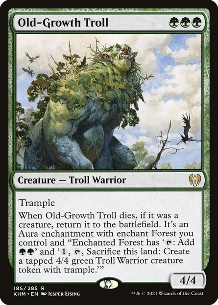Old-Growth Troll, Magic card KHM 185 — Kaldheim set