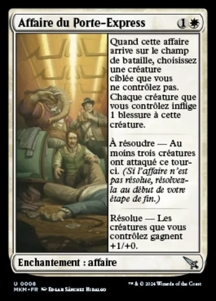 Affaire du Porte-Express, carte Magic MKM 8 — extension Murders at Karlov Manor