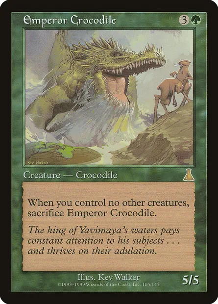 Emperor Crocodile, Magic card UDS 105 — Urza's Destiny set