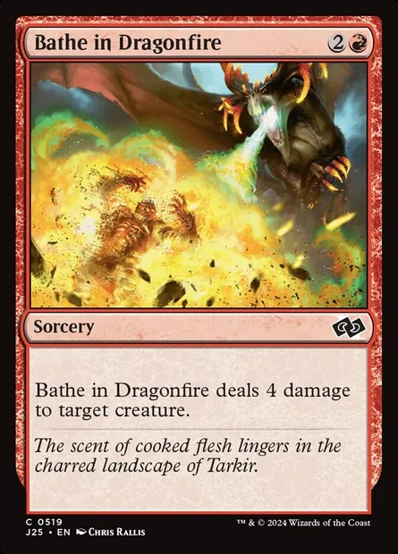 Bathe in Dragonfire, Magic card J25 519 — Foundations Jumpstart set