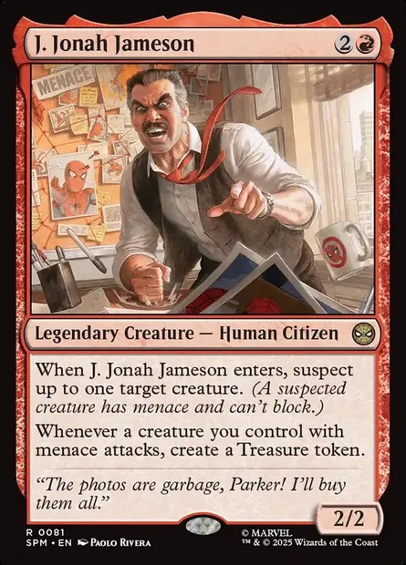 J. Jonah Jameson, Magic card SPM 81 — Marvel's Spider-Man set