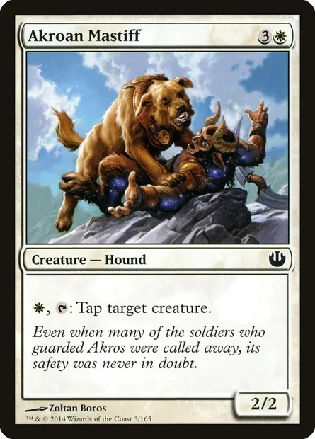 Akroan Mastiff, Magic card JOU 3 — Journey into Nyx set