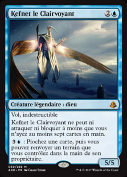 Kefnet le Clairvoyant, carte Magic AKH 59 — extension Amonkhet