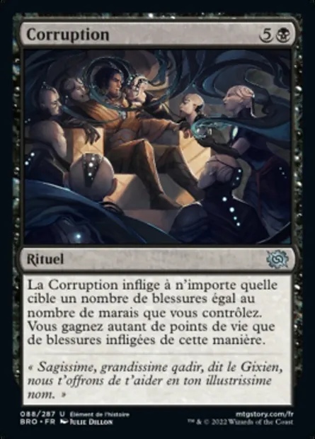 Corruption, carte Magic BRO 88 — extension La Guerre Fratricide