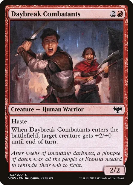 Daybreak Combatants, Magic card VOW 153 — Innistrad: Crimson Vow set