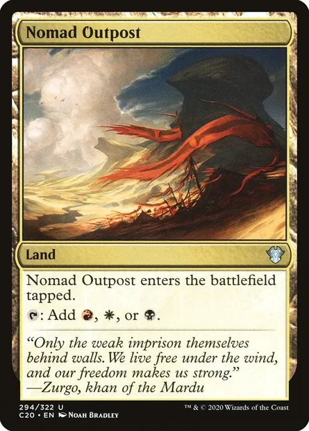 Nomad Outpost, Magic card C20 294 — Commander 2020 set