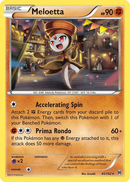 Meloetta, Pokémon card BKT 85 — BREAKthrough set
