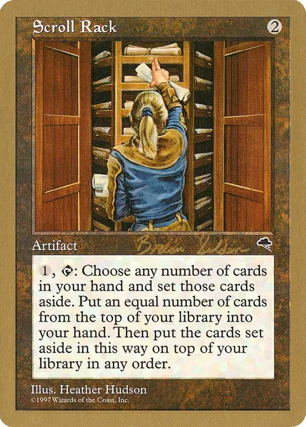 Scroll Rack, Magic card WC98 bs308 — World Championship Decks 1998 set