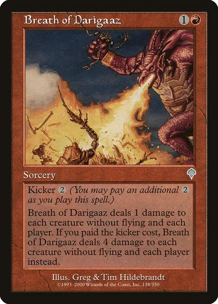 Souffle de Darigaaz, carte Magic INV 138 — extension Invasion