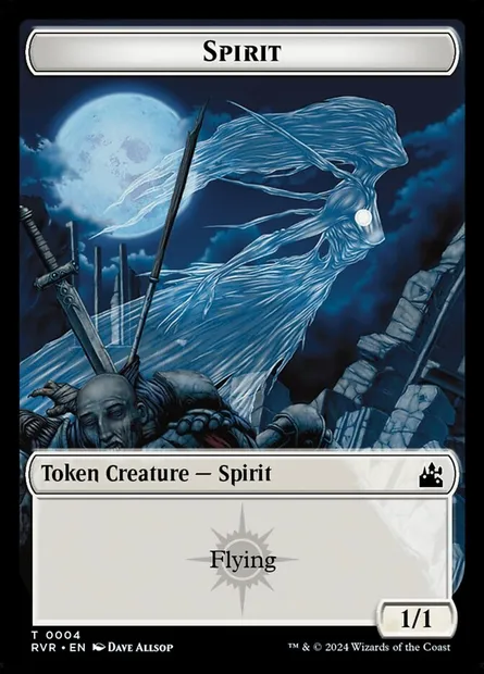 Spirit, Magic card TRVR 4 — Ravnica Remastered Tokens set