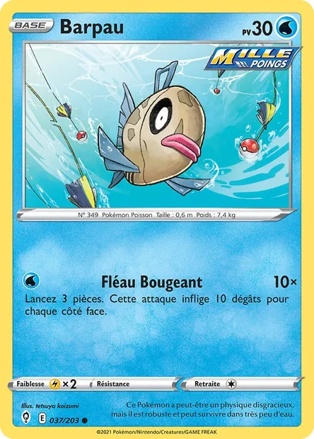 Barpau, carte Pokémon EVS 37 — extension Évolution Céleste
