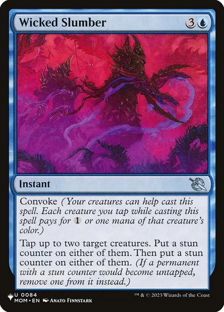 Wicked Slumber, Magic card PLST MOM-84 — The List set