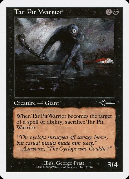 Tar Pit Warrior, Magic card BTD 32 — Beatdown Box Set set