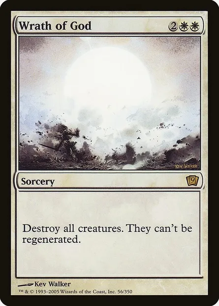 Colère de Dieu, carte Magic 9ED 56★ — extension Neuvième Edition