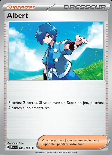 Albert, carte Pokémon PAL 180 — extension Évolutions à Paldea
