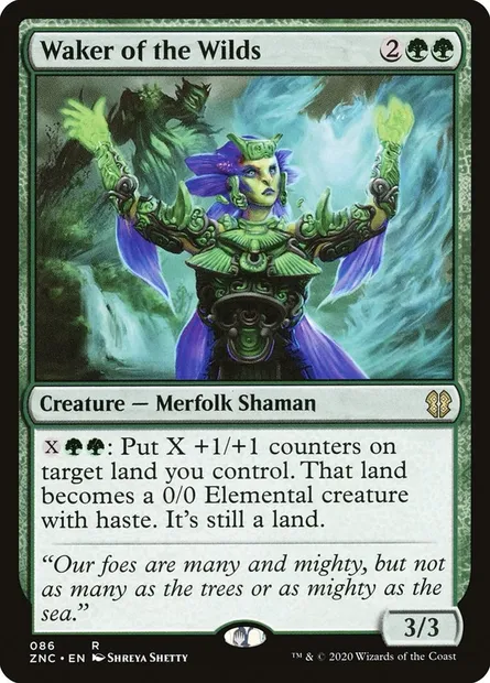Waker of the Wilds, Magic card ZNC 86 — Zendikar Rising Commander set