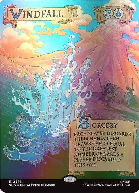 Windfall, Magic card SLD 2571 — Secret Lair Drop set