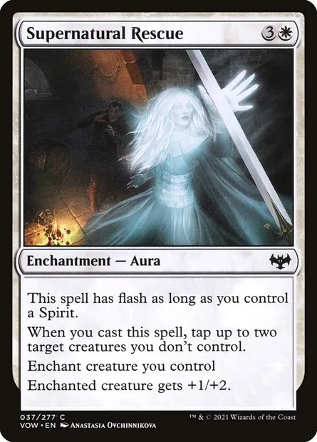 Supernatural Rescue, Magic card VOW 37 — Innistrad: Crimson Vow set