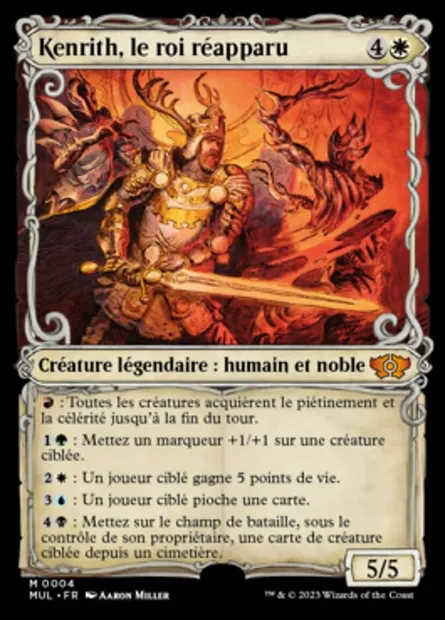 Kenrith, le roi réapparu, carte Magic MUL 4 — extension Multiverse Legends