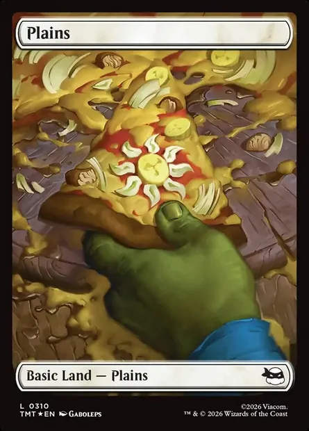 Plaine, carte Magic TMT 310 — extension Teenage Mutant Ninja Turtles