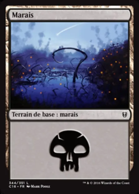 Marais, carte Magic C16 344 — extension Commander 2016