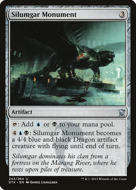 Silumgar Monument, Magic card DTK 243 — Dragons of Tarkir set