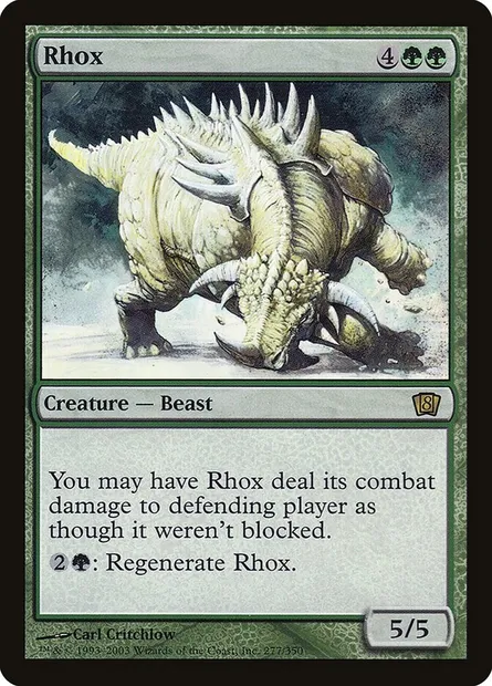 Rhox, carte Magic 8ED 277★ — extension Huitième Edition