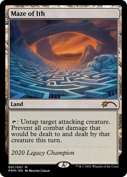 Labyrinthe d'Ith, carte Magic OLGC 2020C — extension Legacy Championship