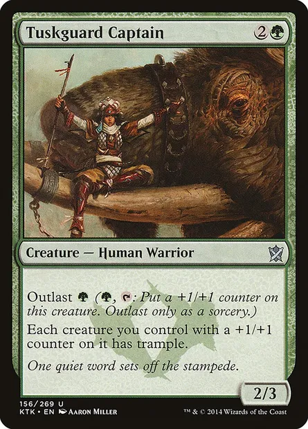 Tuskguard Captain, Magic card KTK 156 — Khans of Tarkir set