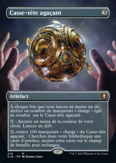 Casse-tête agaçant, carte Magic CLB 374 — extension Commander Légendes : la bataille de la Porte de Baldur