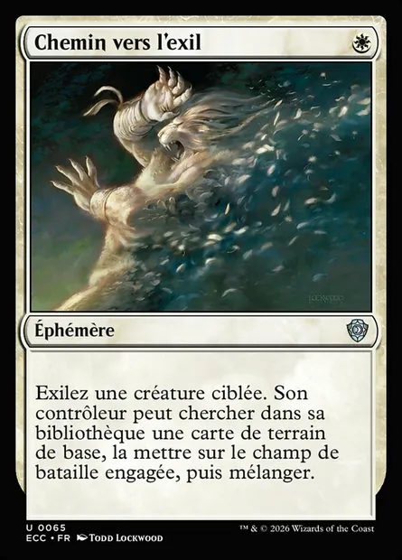 Chemin vers l'exil, carte Magic ECC 65 — extension Lorwyn Eclipsed Commander