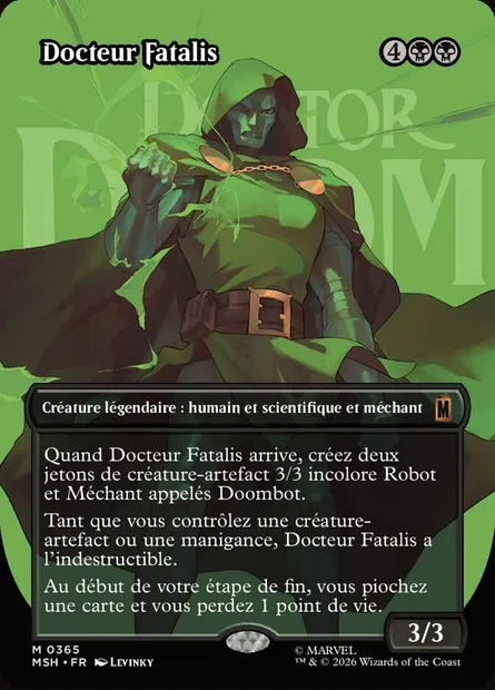 Docteur Fatalis, carte Magic MSH 365 — extension Marvel Super Heroes