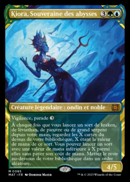 Kiora, Souveraine des abysses, carte Magic MAT 85 — extension L'invasion des machines : le jour d'après