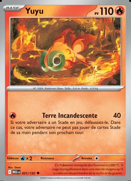Yuyu, carte Pokémon MEG 031 — extension Méga-Évolution